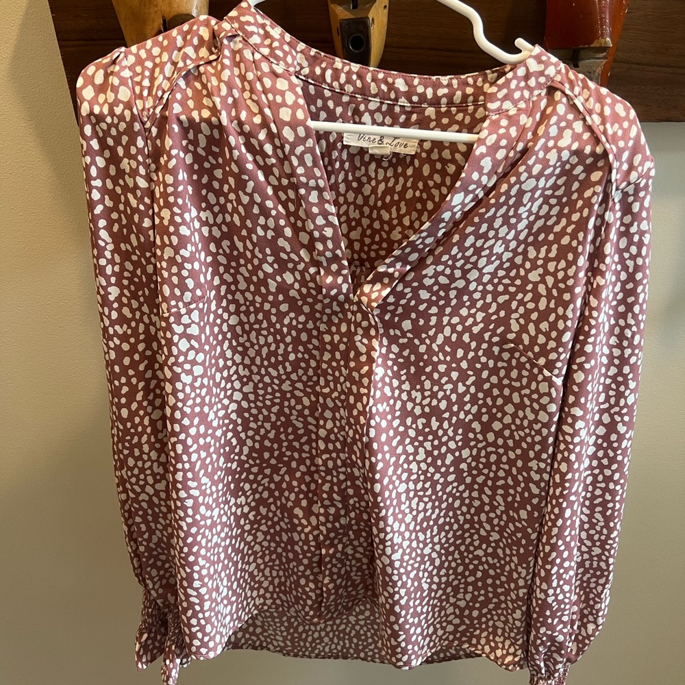 Vine & Co Pink Patterned Women's Top